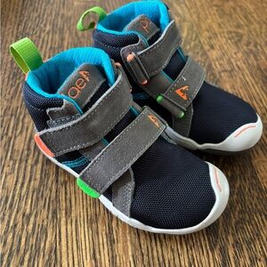 PLAE Kids' Navy and Gray Sneakers